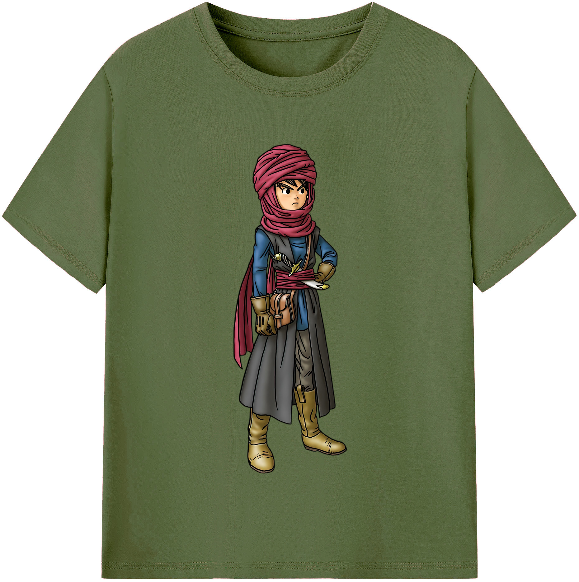 （画像用） ドラゴンクエスト Doragon Kuesuto Dragon Quest 綿100％半袖Tシャツ（フロントプリント）